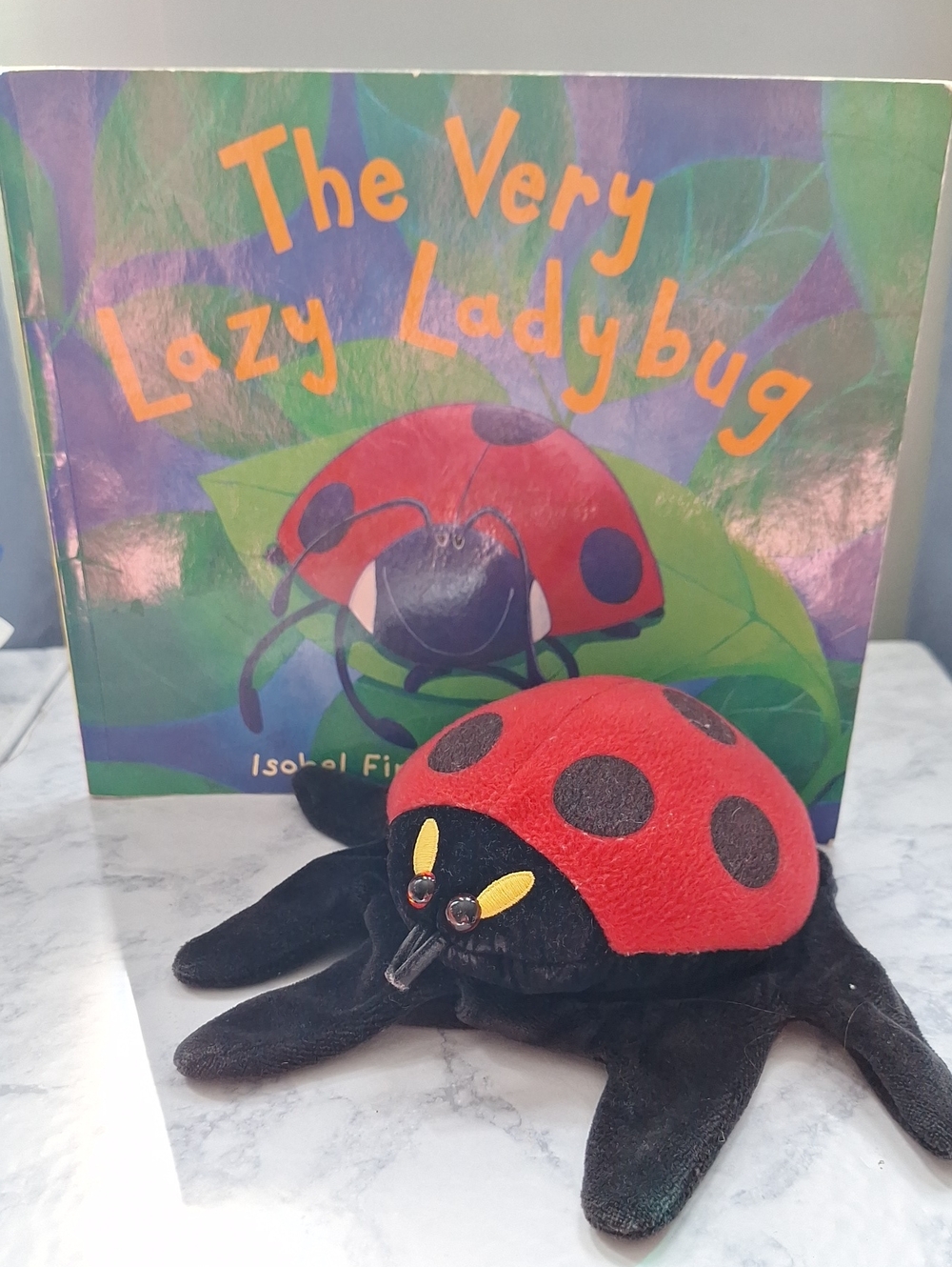 Plush Ladybug Soft Puppet And The Very Lazy Ladybug Book By I Finn